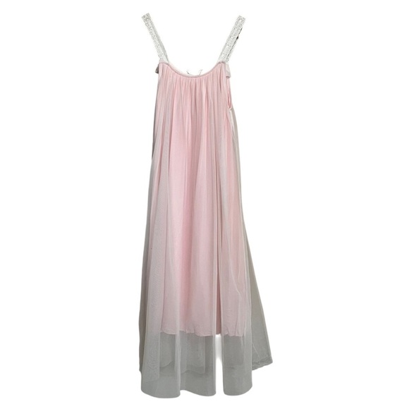 Vintage Nightie Nightgown Pink White Coquette Size Small - Picture 3 of 12